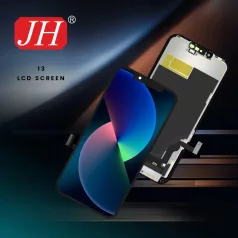   JH Apple iPhone 13 (6.1) fekete LCD kijelző érintővel (FHD, removable IC)