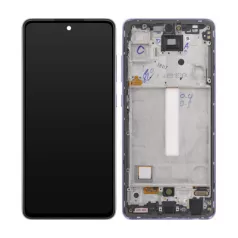   Samsung A528 Galaxy A52s 5G (2020) lila gyári LCD kijelző érintővel és kerettel