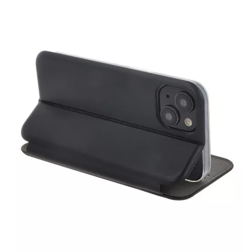 Forcell Elegance Huawei P30 oldalra nyíló mágneses könyv tok szilikon belsővel fekete