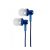 Astrum EB250 univerzális 3,5mm jack kék sztereó headset mikrofonnal, szövetbevonatos kábellel, extra mély, prémium hangzással