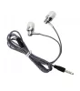 Astrum EB250 univerzális 3,5mm jack ezüst sztereó headset mikrofonnal, szövetbevonatos kábellel, extra mély, prémium hangzással