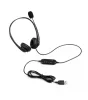 Astrum HS750 Call center USB fejhallgató állítható zajszűrős mikrofonnal, bőr fülpárnákkal