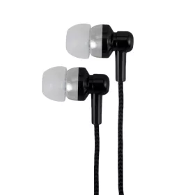   Astrum EB250 univerzális 3,5mm jack fekete sztereó headset mikrofonnal, szövetbevonatos kábellel, extra mély, prémium hangzással