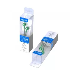   Astrum EB250 univerzális 3,5mm jack fekete sztereó headset mikrofonnal, szövetbevonatos kábellel, extra mély, prémium hangzással