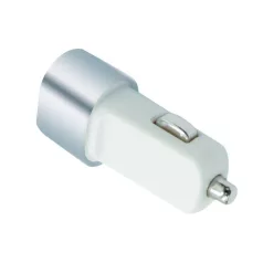   Astrum CC100 fehér - ezüst autós szivar töltő 1.0A 1xUSB A93010-Q 5W