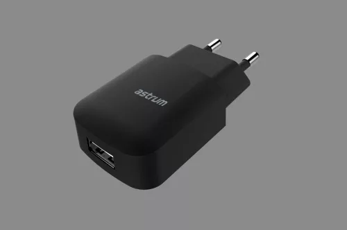 Astrum CH230 fekete hálózati töltőfej 5V 2.0A 1xUSB A92523-B 10W
