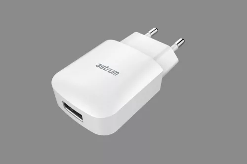 Astrum CH230 fehér hálózati töltőfej 5V 2.0A 1xUSB A92523-Q 10W