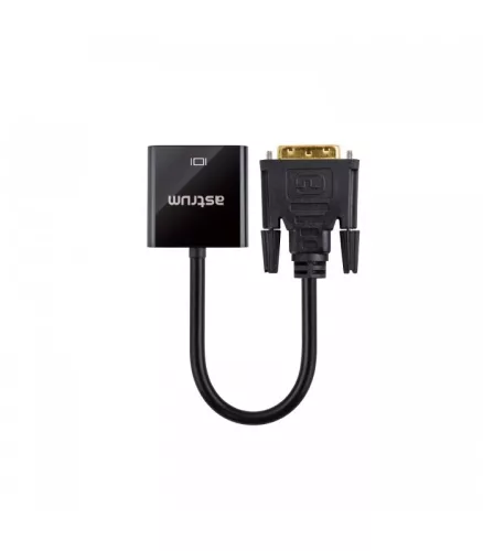 Astrum DA520 DVI Port - VGA apa adapter fekete (aktív)