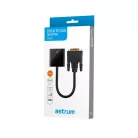 Astrum DA520 DVI Port - VGA apa adapter fekete (aktív)