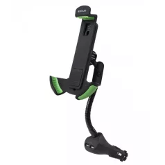   Astrum SH540 2in1 univerzális szivargyújtós autós tartó/töltő 4"-6,3" 2XUSB 3,1A 10W