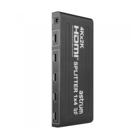   Astrum SP040 1.4V HDMI elosztó 1XHDMI in, 4XHDMI out port, ultra HD 1080, 3D támogatás