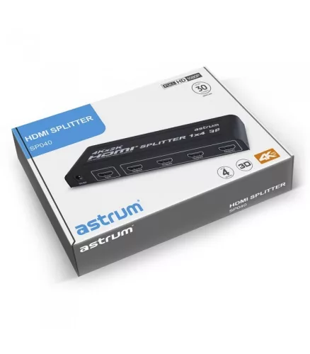 Astrum SP040 1.4V HDMI elosztó 1XHDMI in, 4XHDMI out port, ultra HD 1080, 3D támogatás