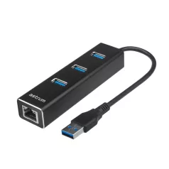   Astrum DA580 USB 3.0 Multi-HUB 3X USB (3.0) + Ethernet fekete adapter