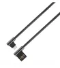 Astrum UM350 1,2M kétoldalas USB - kétoldalas micro USB strapabíró high speed 90˚-os adatkábel fekete