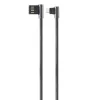 Astrum UM350 1,2M kétoldalas USB - kétoldalas micro USB strapabíró high speed 90˚-os adatkábel fekete