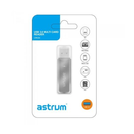 Astrum CR030 USB 3.0 (5gbps) kártyaolvasó MicroSD/SD/MMC/RS-MMC/Mini SD