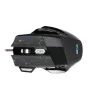 Astrum MG300 7D 4800DPI vezetékes gumírozott fekete gamer optikai egér, programozható gombokkal, többszínű LED világítással