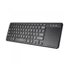 Astrum KW280 Bluetooth 3.0 ultravékony billentyűzet touchpaddal fekete, Android/IOS kompatibilis angol kiosztás