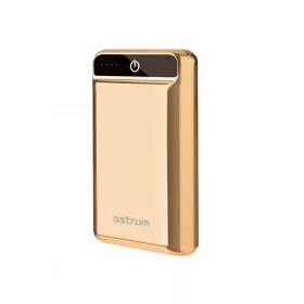  Astrum PB240 QuickCharge 3.0 külső akkumulátor 10000mAh USB, Type-C, 2X smart IC, 2A input, 3A output, LI-polymer cellákkal arany 18W