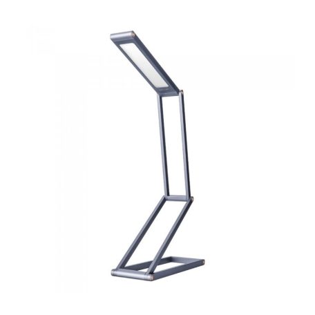 Astrum NL060 ezüst prémium asztali állítható, összecsukható aluminíum szemkímélő LED lámpa 3 különböző fényerővel