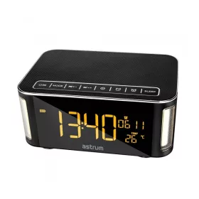   Astrum ST250 multifunkciós bluetooth v3.0 hangszóró ébresztőórával, FM rádióval, micro SD olvasóval, AUX, 10W