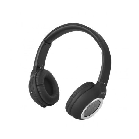 Astrum HT300 sztereó fekete bluetooth 4.2 összecsukható fejhallgató beepitett mikrofonnal, bőr fülpárnákkal