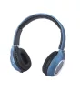 Astrum HT300 sztereó kék bluetooth 4.2 összecsukható fejhallgató beepitett mikrofonnal, bőr fülpárnákkal