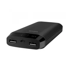   Astrum PB210 gumírozott külső akkumulátor 20000mAh 2X USB, 2X smart IC, 2A input, 2A/2A output fekete 10W