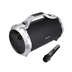   Astrum ST400 hordozható karaoke bluetooth hangszóró FM rádióval, micro SD olvasóval, mikrofonnal, AUX, USB, 25W