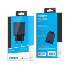   Astrum CH310 QC 3.0 fekete hálózati gyorstöltő (Quick Charge) 1xUSB 3,0A 18W