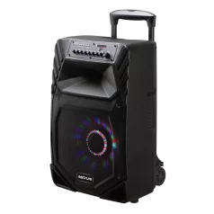   Astrum TM125 "Trolley" hordozható bluetooth hangszóró 12.0", 60W, FM, USB, MicroSD, színes LED világítás, távirányító, 2X mikrofon