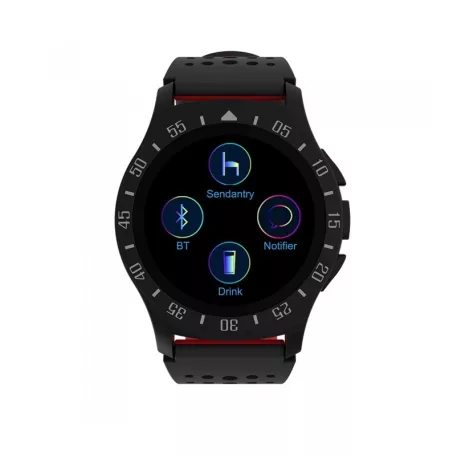 Astrum SW300 okosóra magyar menüvel, IP67, pulzusmérés, hívásértesítő, időjárás, Ios/Android kompatibilis, fekete-piros
