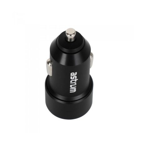 Astrum CC300 prémium fémházas gyorstöltő (Quick Charge 3.0) autós töltő 2X USB, (USB 2.4A 12W + USB QC 3.0 18W)