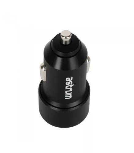 Astrum CC300 prémium fémházas gyorstöltő (Quick Charge 3.0) autós töltő 2X USB, (USB 2.4A 12W + USB QC 3.0 18W)