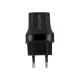 Astrum CH220 fekete prémium hálózati töltő 2.1A 2xUSB, 2x Smart IC 10W