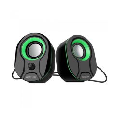 Astrum SU115 Speaker 2.0Ch USB Power 3.5mm Black / Green