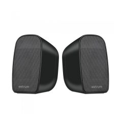   Astrum SU170 fekete 2.0 csatornás 3,5MM multimédia hangszóró USB-s áramellátással, hangerőszabályozóval, prémium hangzással 2 X 3W