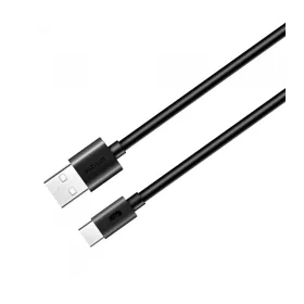   Astrum UT320 2m USB - Type-C csomagolt adatkábel, USB 2.0, 2A, fekete