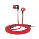 Astrum EB280 univerzális 3,5mm jack piros sztereó headset mikrofonnal, slim kábellel