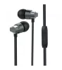 Astrum EB410 univerzális 3,5mm szürke fémházas sztereó headset zajszűrős mikrofonnal, prémium hangzással, slim kábellel
