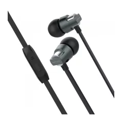   Astrum EB410 univerzális 3,5mm szürke fémházas sztereó headset zajszűrős mikrofonnal, prémium hangzással, slim kábellel