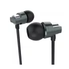 Astrum EB410 univerzális 3,5mm szürke fémházas sztereó headset zajszűrős mikrofonnal, prémium hangzással, slim kábellel