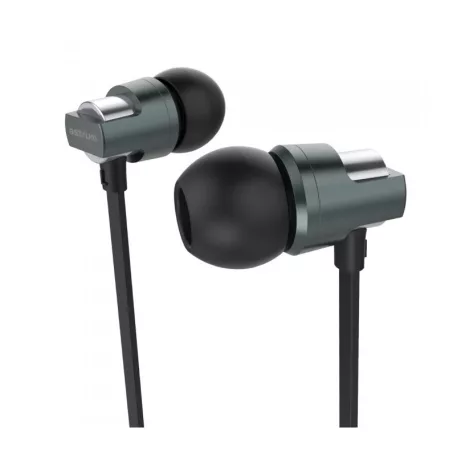 Astrum EB410 univerzális 3,5mm szürke fémházas sztereó headset zajszűrős mikrofonnal, prémium hangzással, slim kábellel