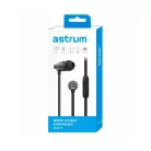 Astrum EB410 univerzális 3,5mm szürke fémházas sztereó headset zajszűrős mikrofonnal, prémium hangzással, slim kábellel