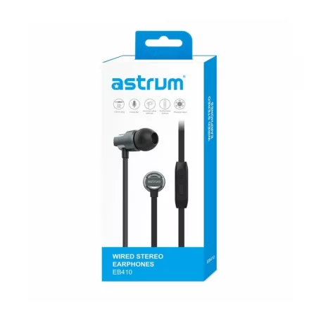Astrum EB410 univerzális 3,5mm szürke fémházas sztereó headset zajszűrős mikrofonnal, prémium hangzással, slim kábellel