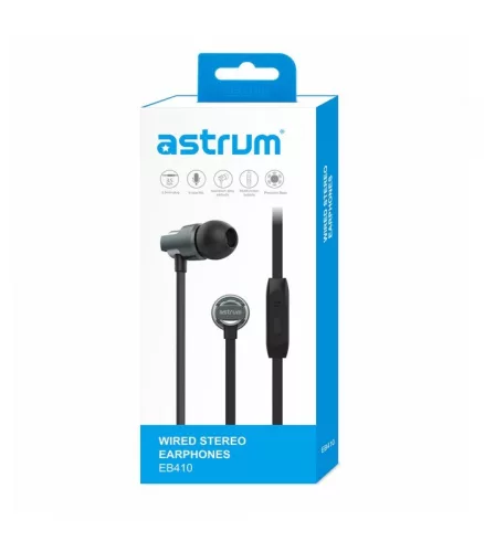 Astrum EB410 univerzális 3,5mm szürke fémházas sztereó headset zajszűrős mikrofonnal, prémium hangzással, slim kábellel