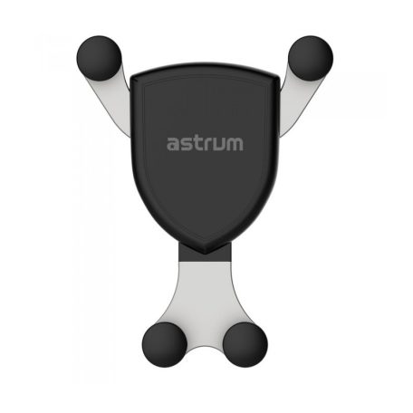 Astrum CW260 univerzális gravity autós tartó vezeték nélküli töltéssel szellőzőre, QI V1.2, 5V-1A / 9V-1.1A 10W
