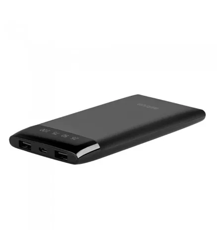 Astrum PB230 fekete Power Bank 10000MAH LED kijelzővel, 2A input, 2,1A/1A outputm Li-Polymer akkucellákkal új verzió 10W