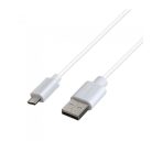 Astrum USB - micro USB fehér csomagolt adatkábel 1.5M CB-U2ATD15 UD115