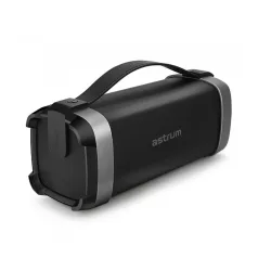   Astrum ST340 fekete hordozható bluetooth hangszóró FM rádióval, micro SD olvasóval, karpánttal, AUX, USB, EQ, 25W